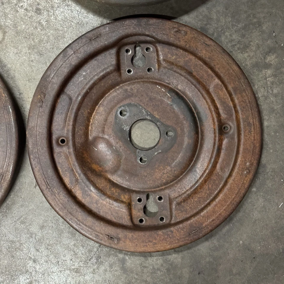 (4) Juego de placas de respaldo FRENOS DE TAMBOR delanteros + traseros Porsche 356 B L&R Foto 3 de 4