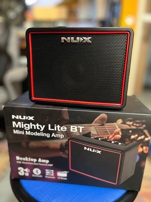 NUX Mighty Lite BT Mini Modeling Amp E-Gitarre Combo 3Watt Bluetooth Drums