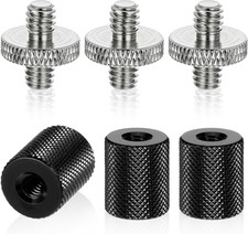 6 Pack Camera Tripod Screw Adapters Aluminum Alloy Male to Female 1/4 Inch Set