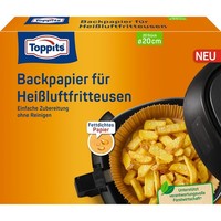 Toppits Backpapier FüR HeißLuftfritteusen 20 StüCk FüR Runde Und Eckige GeräTe