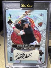 Luke Keaschall 2024 Wild Card 5 Card Draw Stacked Deck 1/1 Ace Auto Twins PRC