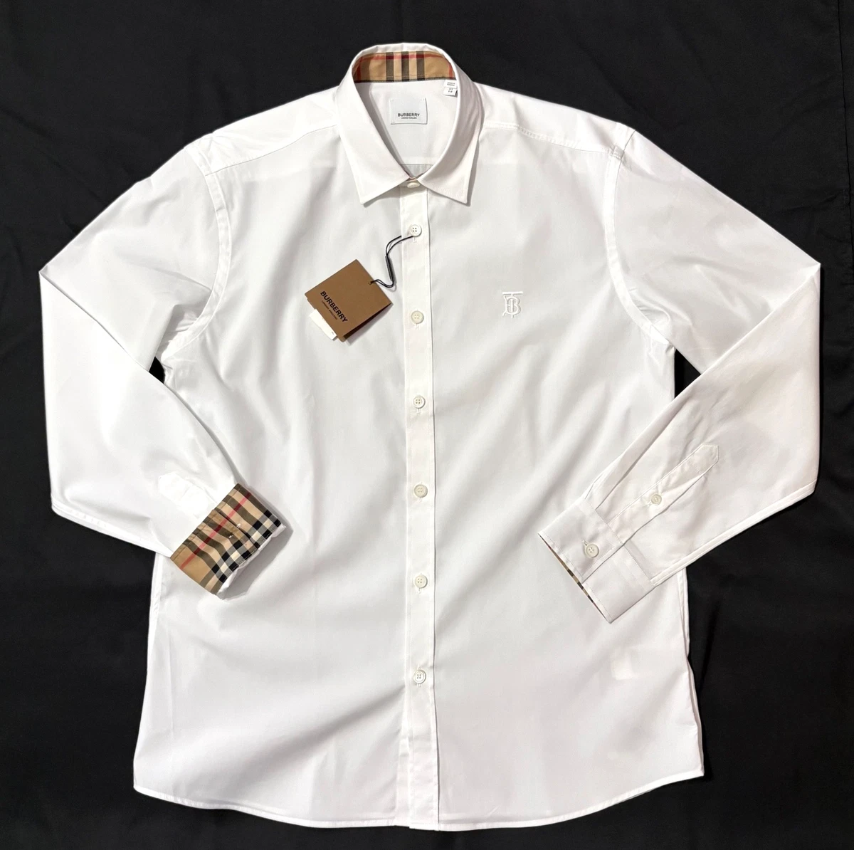 burberry dress shirt ebay Burberry London Classic Fit Blue Checkered Button Down Dress Shirt 16 1/2 42