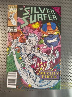 Silver Surfer #57 Newsstand Cover (1987-1998) Marvel Comics High Grade