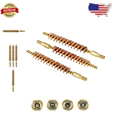 .22 Cal Bore Brush 3-Pack, High Density Bronze, Military Spec Gun Care