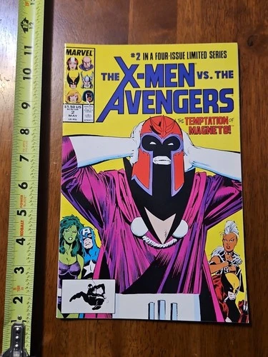VINTAGE MARVEL COMIC BOOK X MEN AVENGERS #2 MAGNETO 1987