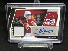 JOSH ROSEN 2018 DONRUSS GOLD ROOKIE PHENOM PATCH AUTO RC #D 4/25
