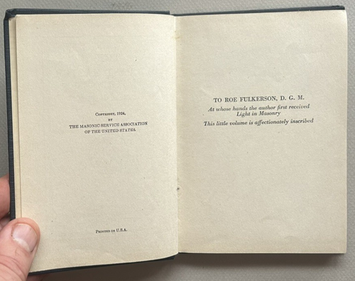 The Old Past Master Carl H. Claudy Freemasonry Hard Cover 112pg - Picture 2 of 6