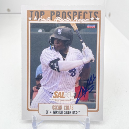 Oscar Colas 2022 South Atlantic League Top Prospects Chicago White Sox Signed - Picture 5 of 6