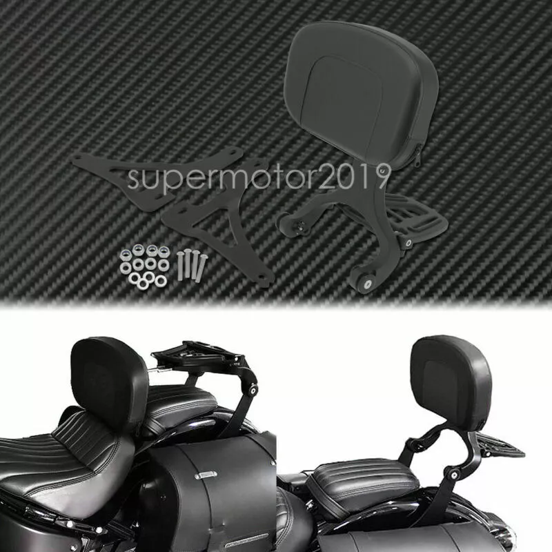 Motorcycle Adjustable Driver Passenger Backrest Fit For Harley