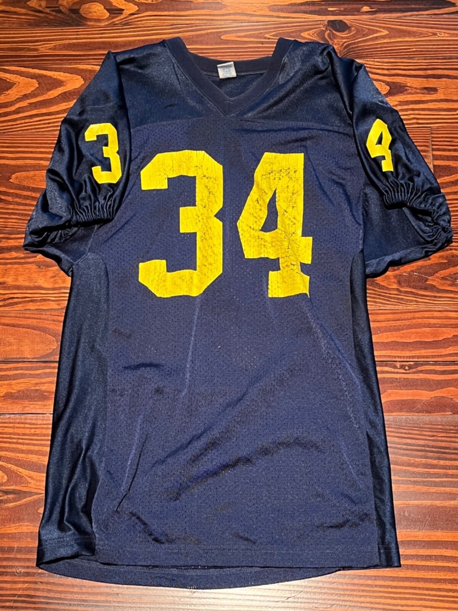 Vtg 1980s Michigan Wolverines U of M Football Game Used Worn