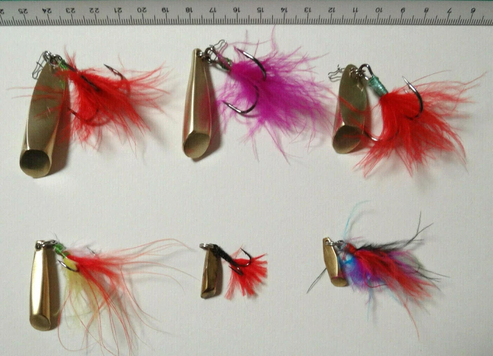 Zanderangeln Zanderblinker "Gruschka,Kukuruska,Pulia" Messing.Handmade - Bild 2 von 4