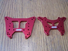 Arrma Kraton 6s BLX EXB V2 Front & Rear Shock Tower CNC 7075 T6 Red Aluminum MT