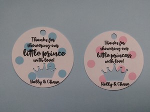 personalized baby shower favor tags