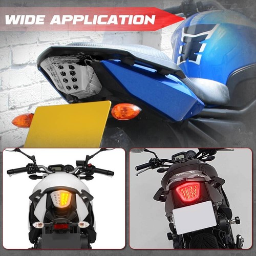 Luz trasera LED intermitente integrada para Yamaha XJ6 FZ6R 2009-2014 - Imagen 5 de 8