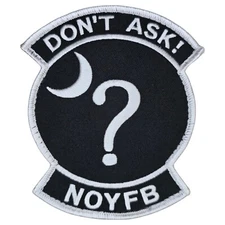 DON'T ASK! NOYFB BLACK OPS ARMY 22ND AIRLIFT SQUAD TACTICAL HOOK MORALE PATCH