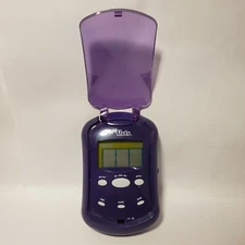 2006 RADICA FLIPTOP LIGHTED SLOTS PURPLE HANDHELD ELECTRONIC GAME