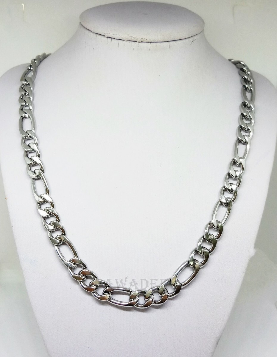 Collana Uomo A Catena Di Grano - Acciaio Inox Placcato Oro, 3 Mm, Lunghezze Diverse - Foto 10