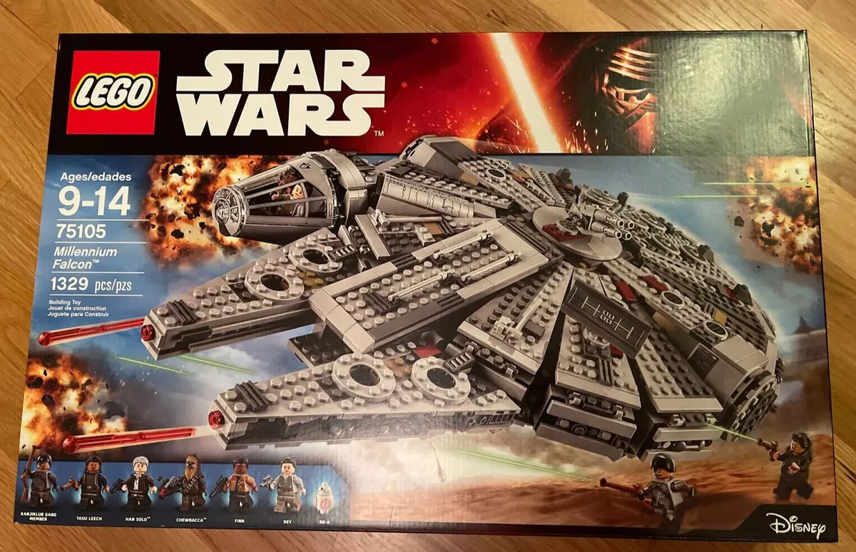 aflange brutalt Balehval LEGO Star Wars Millennium Falcon (75105) Building Kit 1330 Pcs Retired Set  | eBay