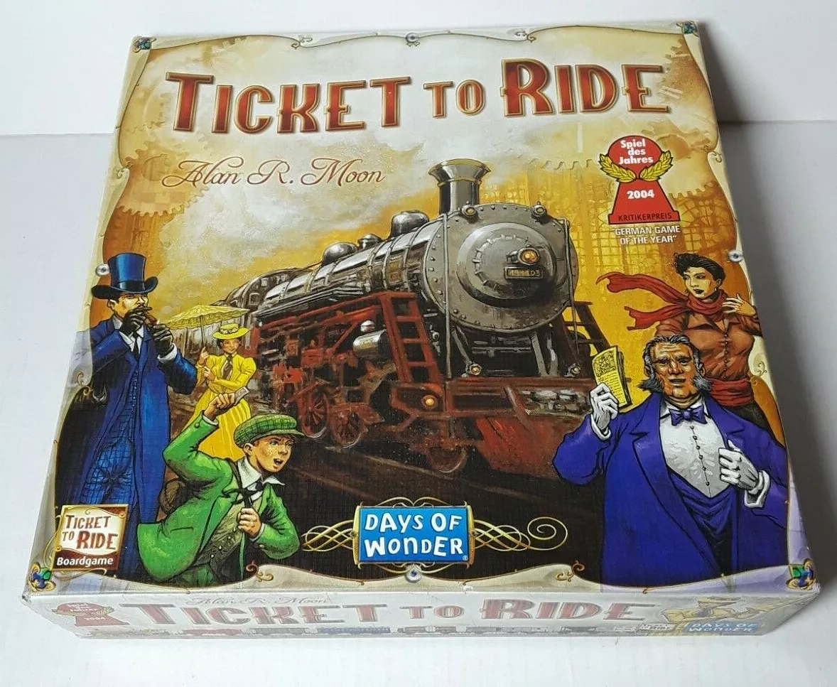 Days of Wonder Ticket To Ride Alan R. Moon Train Adventure Board Game  Complete