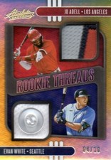 2021 Absolute Jo Adell Evan White Gold Dual Rookie Threads 04/10