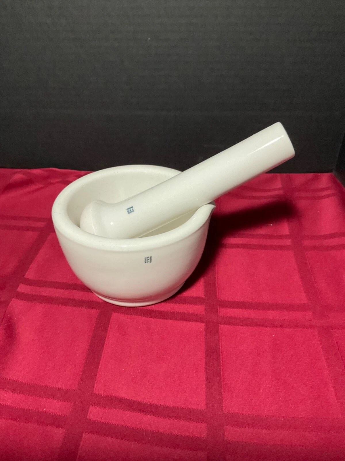 Coors Mortar and Oversized Pestle Set - 52014 and #52015 - Nice Set