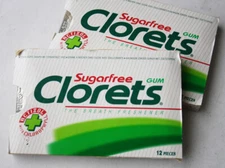 1X RARE VINTAGE 80'S CLORETS CHEWING GUM PACK ACTIZOL ADAMS NEW SEALED NOS !