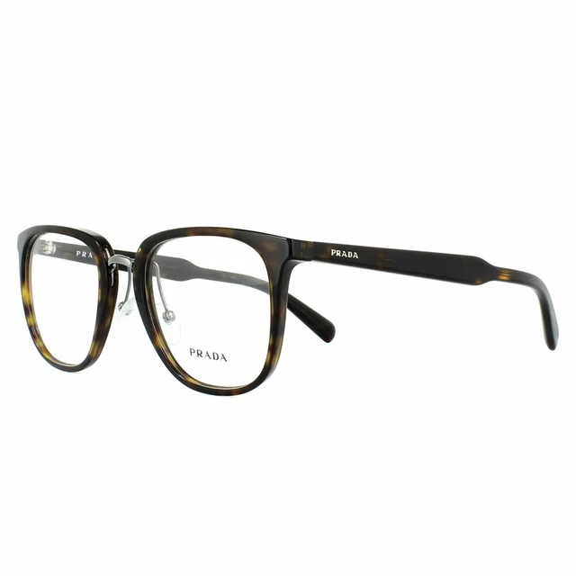 PRADA Plastic Frame Square Glasses Frames