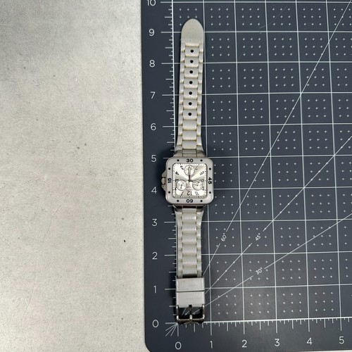 Invicta Watch Womens 36mm Square Angel Gray Silver Tone Day Date New Battery - Picture 11 of 11
