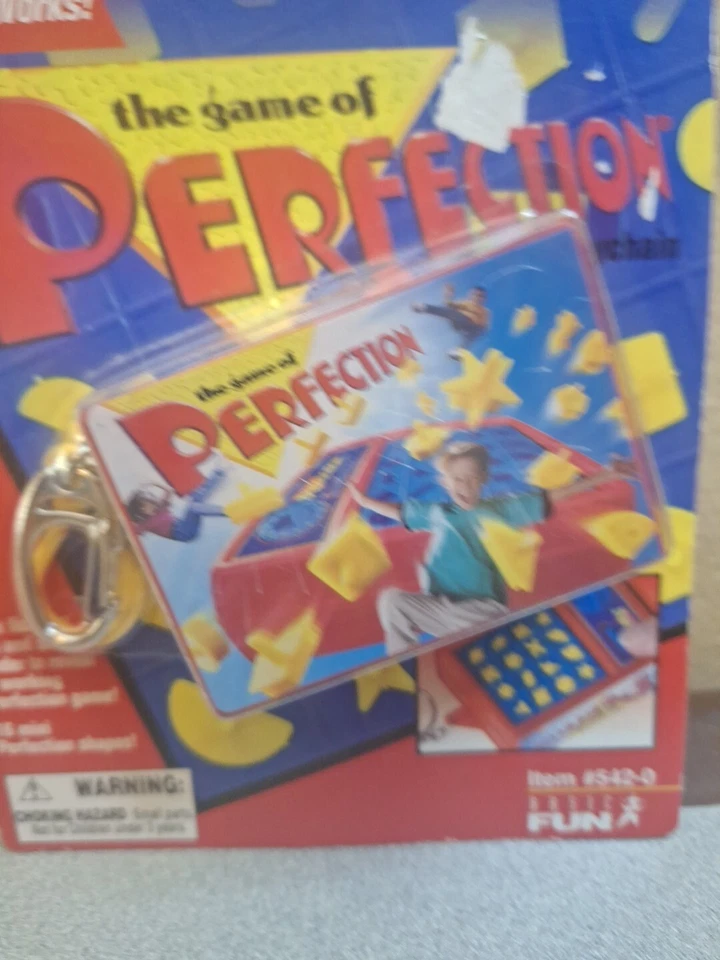 Mini Perfection Game Keychain Basic Fun Mini Game RARE Complete Unopened - Image 2 of 4