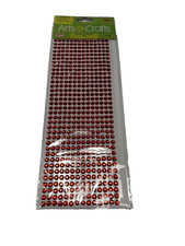 GEM STICKERS RHINESTONES arts  crafts 504 count RED DOTS