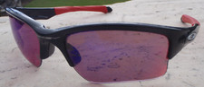 OAKLEY QUARTER JACKET OO920018 GLOSS BLACK RED TEMPLE PRISM IRIDIUM 61  11 122