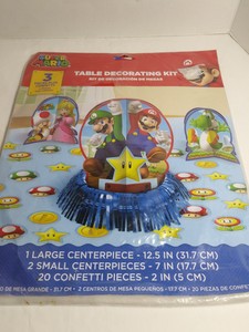 Super Mario Brothers Table Decoration Kit Birthday Party Favor