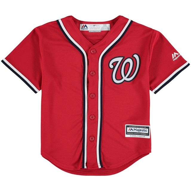 Washington Nationals Majestic Preschool Red Official Cool Base Team