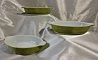 Pyrex Vintage #700 Avocado Green Pixie Au Gratin Single Serve 3 Casserole 10 oz