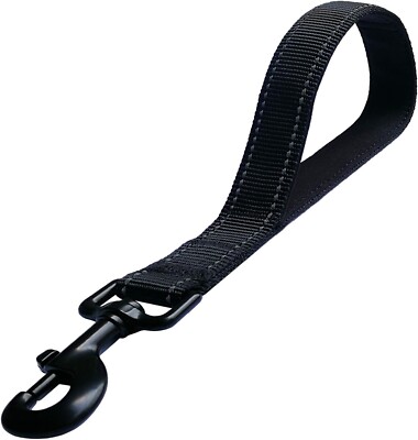 Short Dog Leash - Traffic Padded Handle - Heavy Duty - Short Nylon Dog Lead f