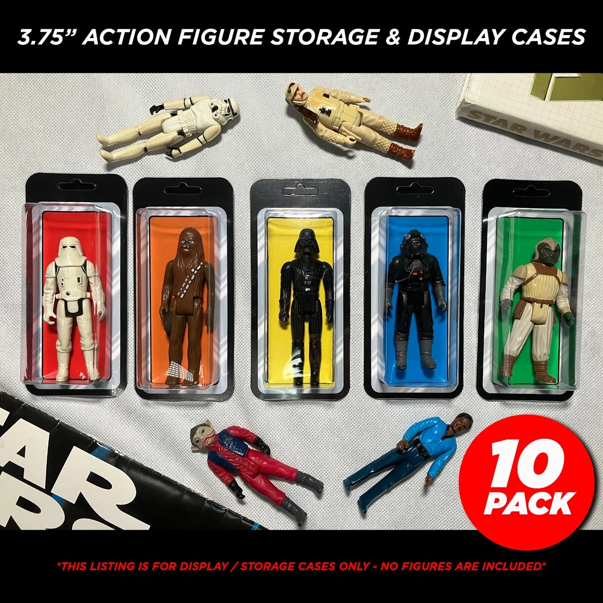 Durchsichtige Vitrine 10 N Für Action Man & GI Joe 12" Figuren – Ideal Zum Sammeln Und Präsentieren 1:6 Scale Vitrine ABS Plastik