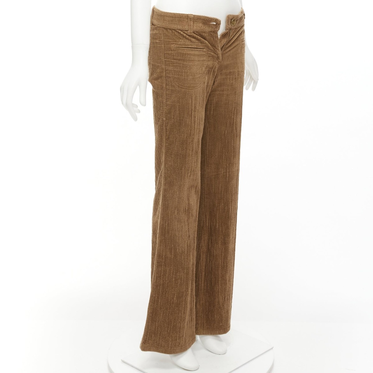 パンツ CHLOE Brown Cotton Wide-Leg Pant Chloé High Rise Wide Leg Pants In Cotton Canvas | Chloé US