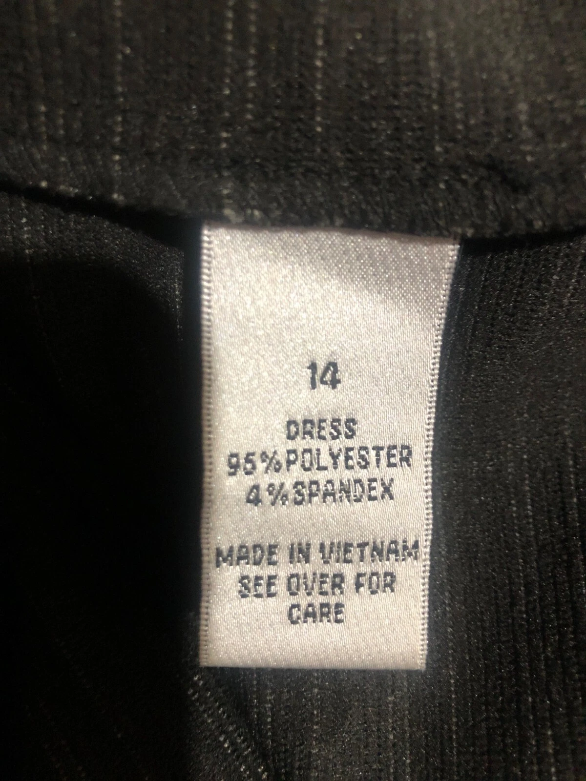 Abito Alyx Limited con cintura donna taglia 14 elasticizzato nero grigio tubino a righe