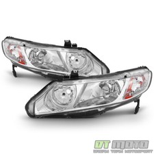 For 2006-2011 Honda Civic 4-dr Sedan Headlights Headlamps Replacement Leftright