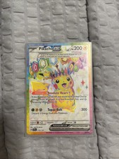 Pikachu Ex 219/191 Full Art Rare Pokemon Surging Sparks Sv8 Nm