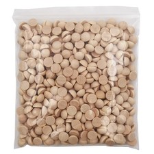 12mm Unfinished Half Round Wooden Beads 500pcs Split Natural Round Wood Balls fo