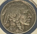 *1937 D Buffalo Nickel **Free Shipping**