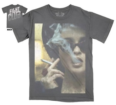 Fight Club Rucking Fotten Movie T-Shirt Retro Smoking Scene 