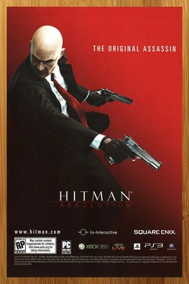2012 Hitman Absolution PS3 Xbox 360 PC Print Ad/Poster Video Game Promo (FRAMED)