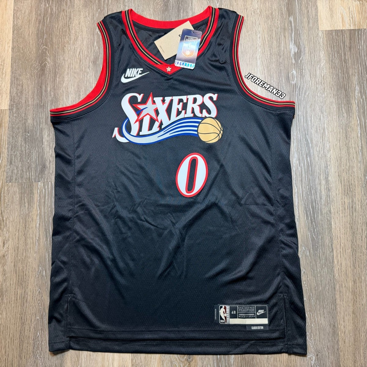 theory luxe Rio Jersey Annise ダークグレー　38 Nike Tyrese Maxey Philadelphia 76ers Swingman Jersey Black Retro
