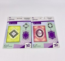 GEMINI 3D EMBOSSING FOLDER AND DIES Diamond And Ovals