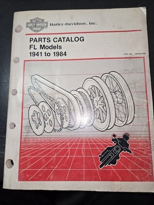 Harley-Davidson Parts Catalog FL Models 1941-1984 Part No. 99456-84B