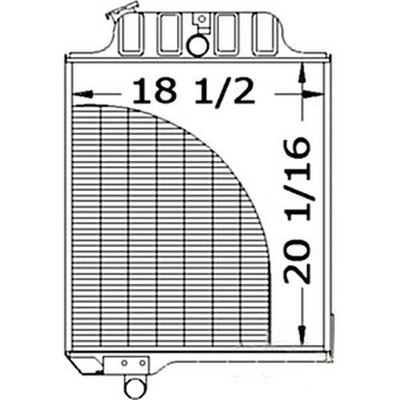 AR38551 Radiator Fits John Deere 2510 2520 Tractor