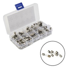 Household Glass Fuses Kit Insurance Tube 0.2A-20A 16*12*2.1cm 250V Brand New