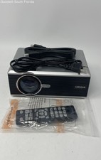 Crenova 30203 Black Silver Mini LED Projector In Box With Accessories Not Tested